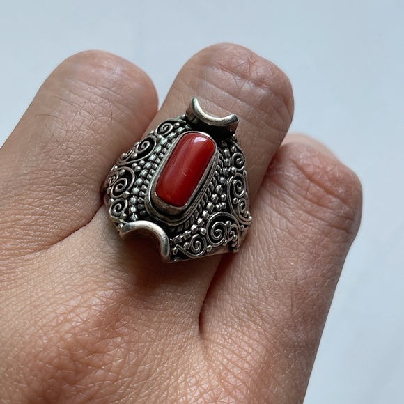 Corals Silver Ring Adjustable - Picture 7 of 8